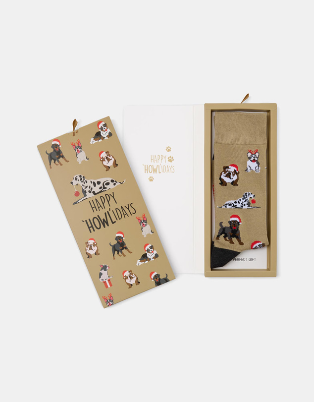 Bamboozld - Happy Howlidays Bamboo Socks Card