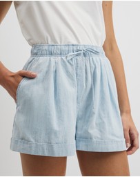 Country Road - Cuff Chambray Short