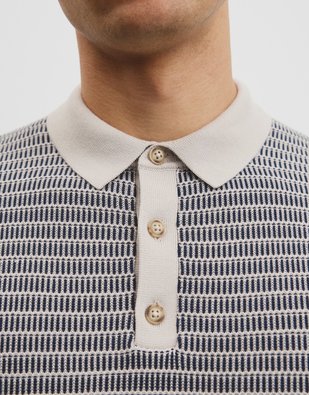 Country Road - Australian Cotton Textured Knit Polo