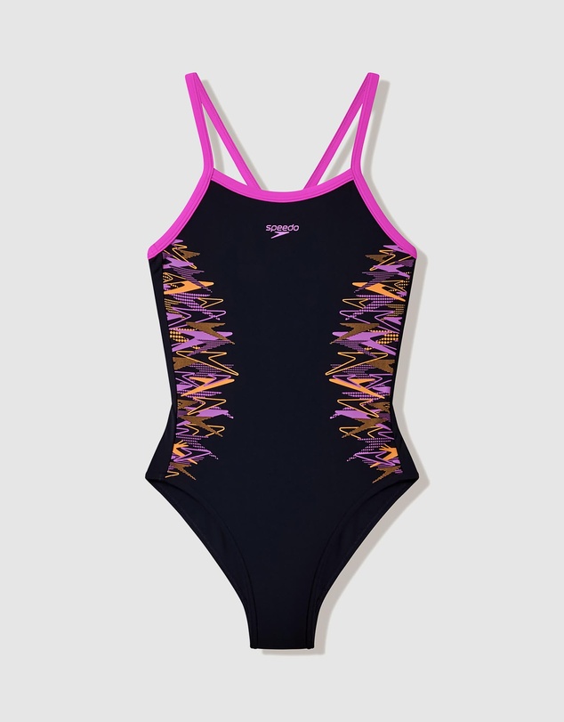 Speedo - JGRLS Plastisol Placement Thinstrap Muscleback - Kids-Teens
