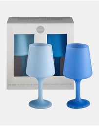 porter green - swepp silicone unbreakable wine glasses