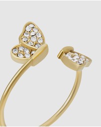 Fossil - Sutton Pavé Gold tone Stack Ring