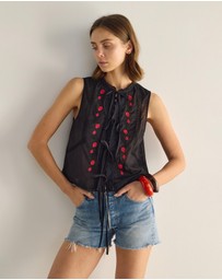 Auguste The Label - Bellamy Embroidered Blouse