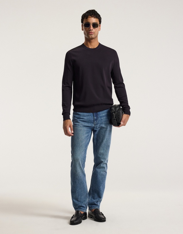 Calibre - Technical Knit Crew Neck Sweater Currant