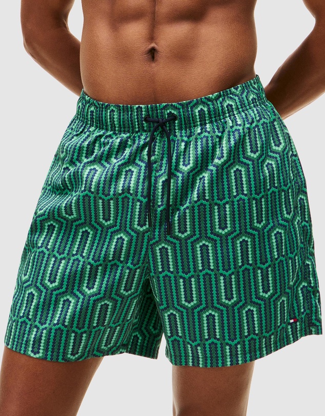 Tommy Hilfiger - Print Mid-Length Swim Shorts