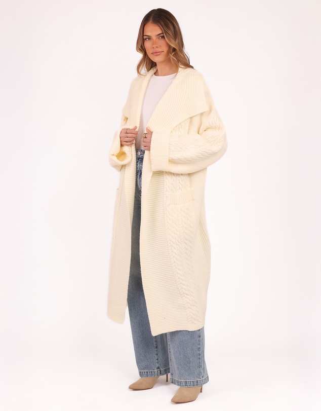Petal & Pup - Nova Long Cardigan - Cream