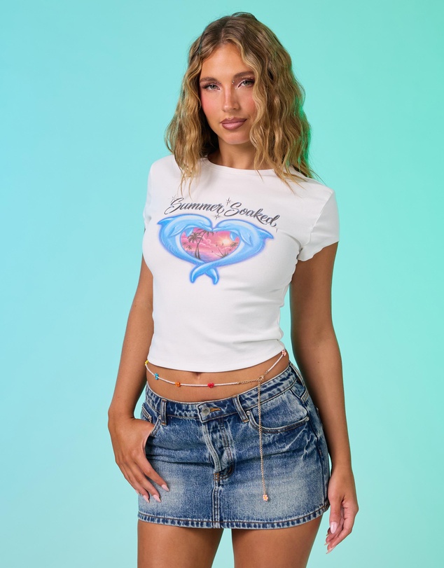 Dazie - Summer Soaked Graphic Baby Tee
