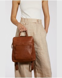 Evity - Maya Leather Convertible Backpack