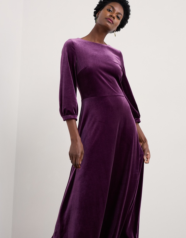 Seasalt - Seasalt Cornwall Purple Oak Cottage Dress