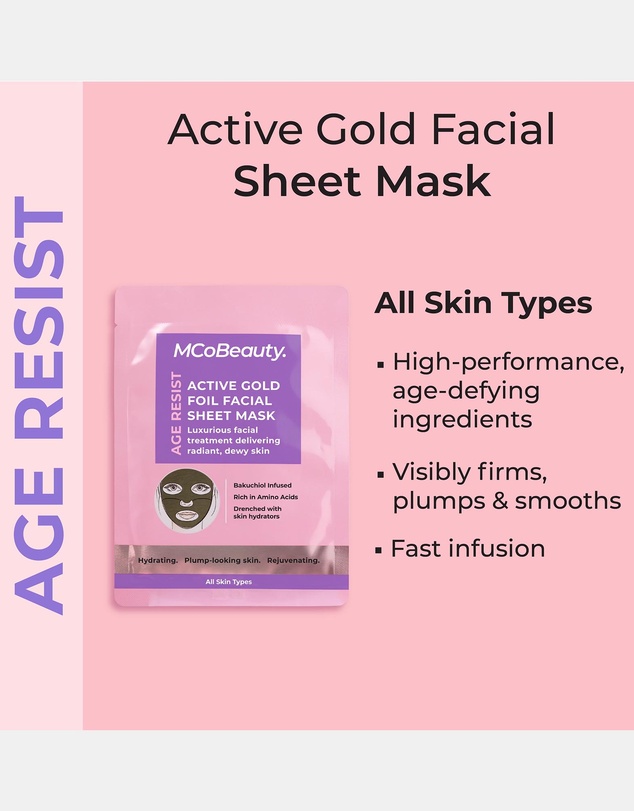 MCoBeauty - Age Resist Active Gold Foil Facial Sheet Mask
