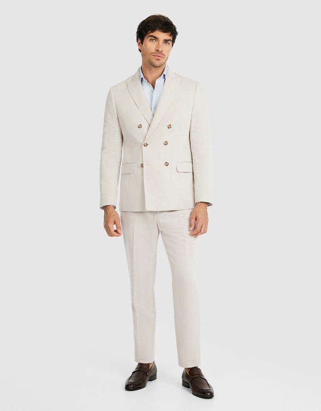 Tarocash - Jae Slim Linen Db Suit Jacket