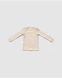 WITH LOVE FOR KIDS - Basics Thick Ribbed Long Sleeve Top - Kids