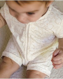 Kynd Baby - Day Or Night Onesie Short Sleeve in Rabbit