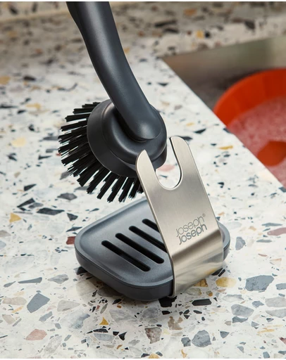 Joseph Joseph - SinkTech™ Dish Brush with Stainless Steel Storage Stand