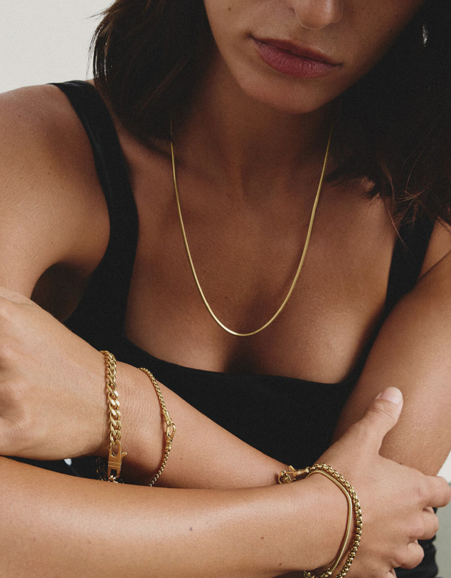 THOMAS SABO - Gold-Tone Stainless Steel Box Chain Bracelet 2.7mm