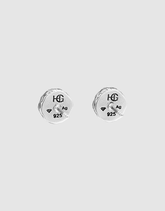 Haze & Glory - ICONIC EXCLUSIVE - Chrysocolla Stud Earrings in 925 Silver