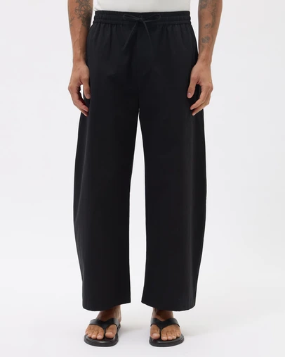 AERE - Cotton Barrel Leg Pant