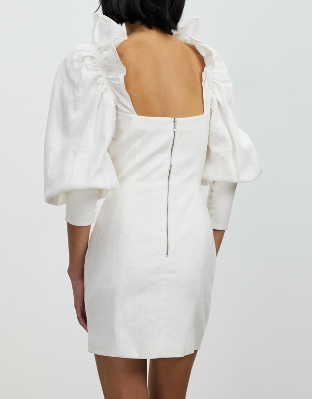 Asilio - Ruffle Long Sleeve Linen Dress