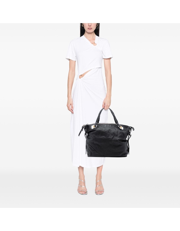 Pre-Loved by Azura Reborn - Pre-Loved Large Leather Bamboo Bar Tote