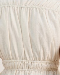 Atmos&Here - Ray Linen Blend Sleeveless Gathered Top