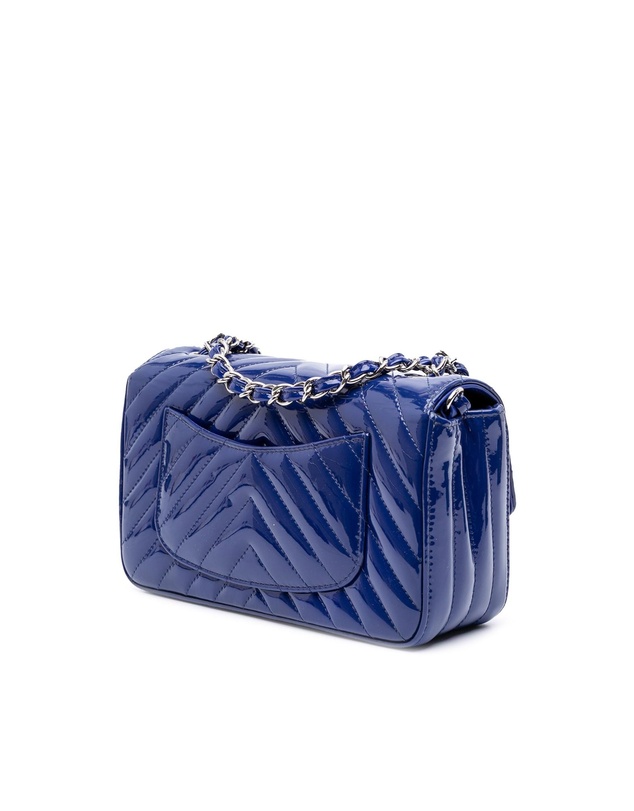 Pre-Loved by Azura Reborn - Pre-Loved chanel Mini Chevron Flap Patent Leather Bag