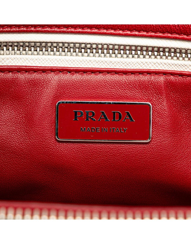 Pre-Loved by Azura Reborn - Pre-Loved Small Bicolor Saffiano Galleria Double Zip Satchel