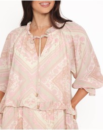 Petal & Pup - Hawken Mini Dress - Sage Paisley