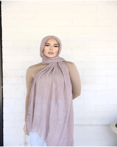Mod Squad - Luxe Rayon Hijab Frayed Edge - LAVENDER 20