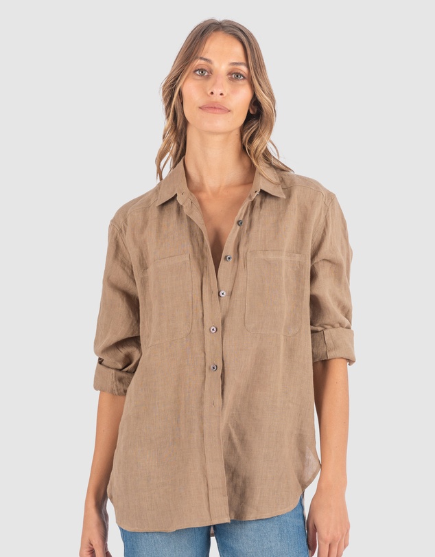 CAMIXA - Luna Oversize Linen Shirt