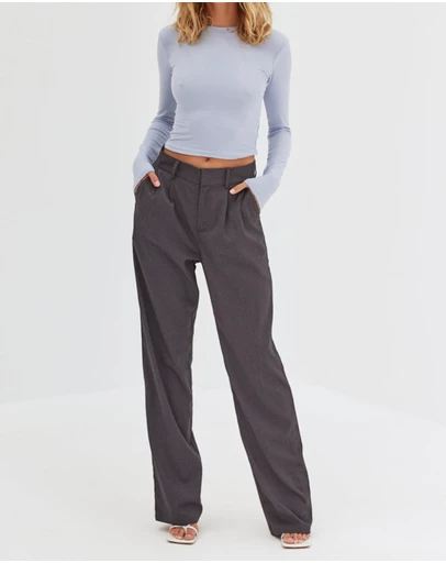 Style Addict - Wool Malene Pants - Grey