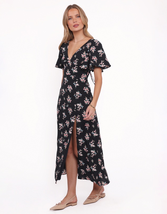 Petal & Pup - Savani Maxi Dress - Black Floral