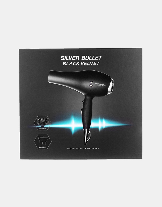 Silver Bullet - Silver Bullet Black Velvet Dryer 2000W - with Diffuser