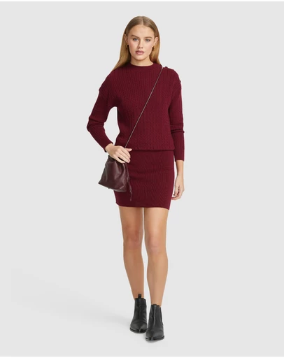 Oxford - Reba Cable Mini Dress