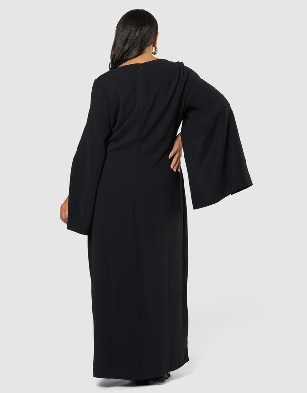 Pink Dusk by Curve Project - Main Character Maxi Cape Dress