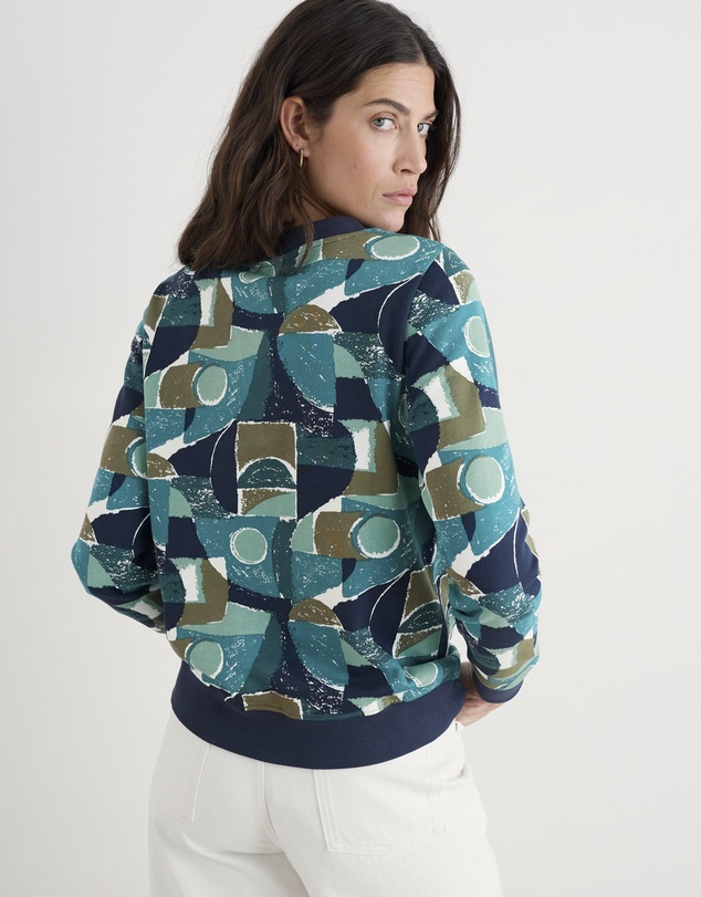 Seasalt - Seasalt Cornwall Blue Bright Wave Sweatshirt
