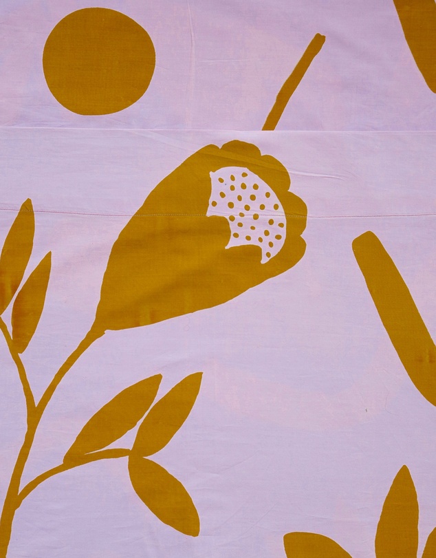 Mosey Me - Floral Dreams Flat Sheet - Lilac
