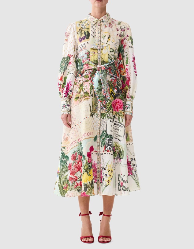 Camilla - Waist Tie Shirt Dress