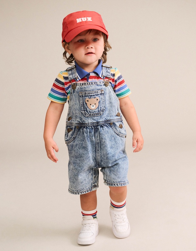 Huxbaby - Dreamy Denim Shortall - Babies-Kids