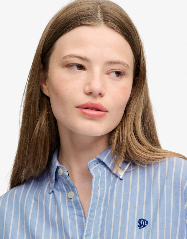 Superdry - Slim Oxford Button Down Long Sleeve Shirt