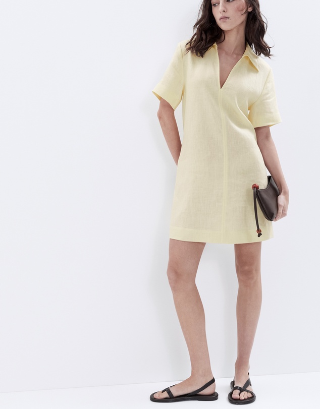 UNISON - Collared Linen Dress