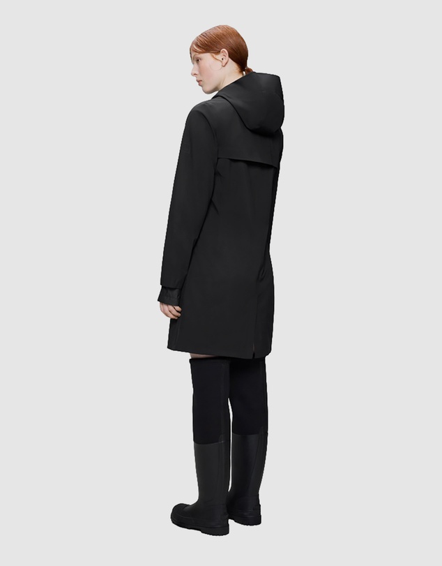 RAINS - Suva Hardshell Long W Jacket Black