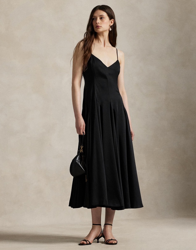 Polo Ralph Lauren - Paneled Satin Dress