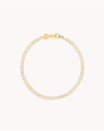 Astrid & Miyu - Gleam Bold 18ct Gold Plated Tennis Chain Bracelet