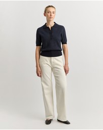 Toorallie - Pointelle Knit Polo