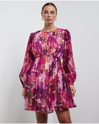 Sofia Irina - Mini Balloon Sleeve Dress