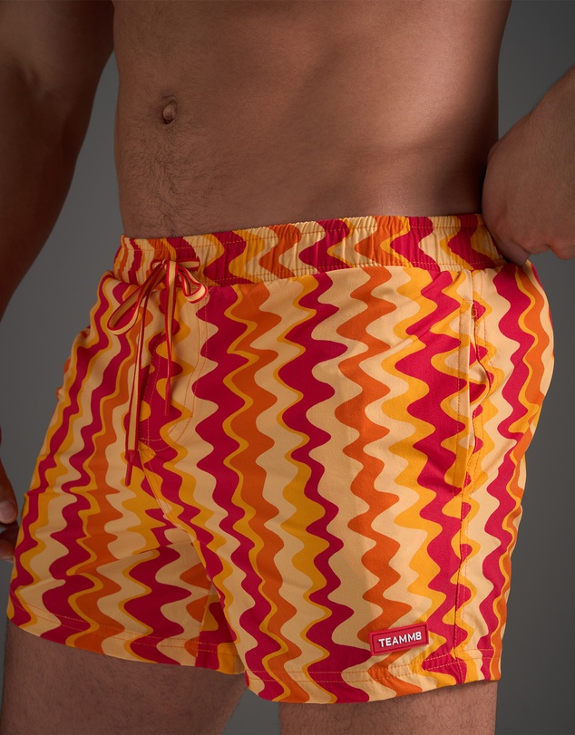 TEAMM8 - TEAMM8 Resort Swim Short - Red Mirage