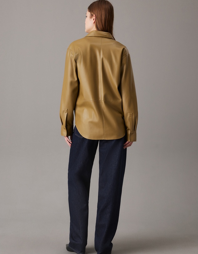 Calvin Klein Jeans - Faux Leather Shirt