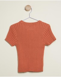 All Fenix - Mini Rib Knit Tee - Babies-Kids