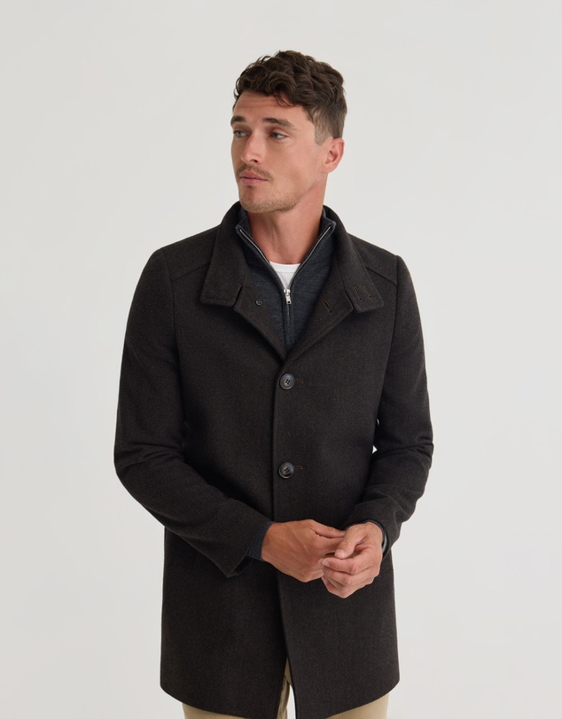 Oxford - Dunbar Herringbone Wool Coat