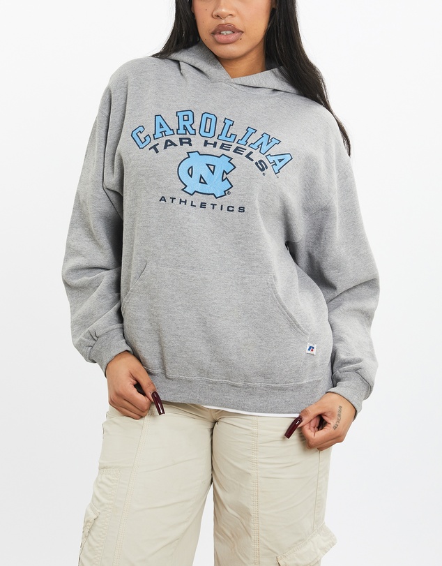 Vintage by The Real Deal - Pre Loved - Vintage Russell Athletic NCAA University of North Carolina Tar Heels Hooded Sweatshirt